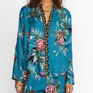 JOHNNY WAS LAGOON BELINDA BUTTON UP